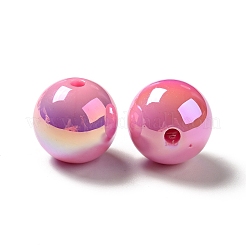 UV Plating Rainbow Iridescent Acrylic Beads&nbsp;PACR-D070-01N
