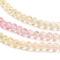 Transparent Painted Glass Beads Strands&nbsp;X1-DGLA-A034-T3mm-A09