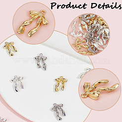 30Pcs 3 Colors Rack Plating Alloy Pendants&nbsp;FIND-SP0002-49B