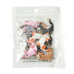 14Pcs 7 Colors Rack Plating Alloy Enamel Pendants&nbsp;FIND-FS0003-03