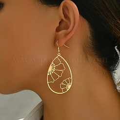 201 Stainless Steel Dangle Earrings&nbsp;FS-WGC9A22-01