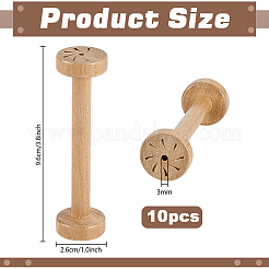 Wooden Bobbins&nbsp;AJEW-WH0031-47A