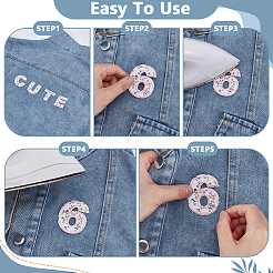 36Pcs 3 Bags Polyester Clothing Patches&nbsp;PATC-AR0001-20B