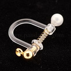 304 Stainless Steel Clip-on Earring Findings&nbsp;STAS-G247-02G