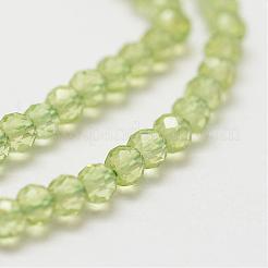Natural Peridot Bead Strands&nbsp;G-P271-3mm-12