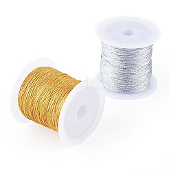 2 Rolls 2 Colors 12-Ply Round PET Metallic Thread&nbsp;MCOR-TA0001-03D