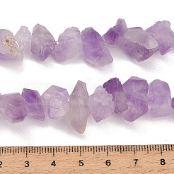 Raw Rough Natural Druzy Amethyst Beads Strands&nbsp;GG-CBAC61B-A01-01