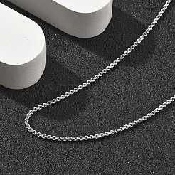 Brass Rolo Chains Necklaces for Women&nbsp;NJEW-D302-22P