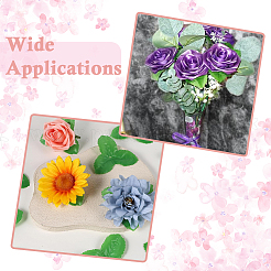 Plastic & Cloth Artificial Leaf&nbsp;AJEW-WH20070-105