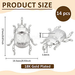 14Pcs Brass Pendants&nbsp;KK-BC0015-80P