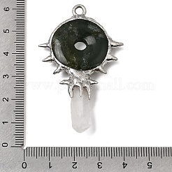Natural Moss Agate Big Pendants&nbsp;G-G466-02P-13
