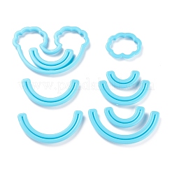 9Pcs Plastic Rainbow & Cloud Fondant Cutter Set&nbsp;DIY-K032-19