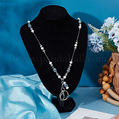 Glass Beaded Chain ID Card Lanyards&nbsp;AJEW-WH0324-49
