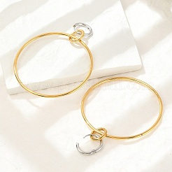 304 Stainless Steel Hoop Earrings for Women&nbsp;EJEW-U043-01G