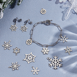 20Pcs 10 Styles 304 & 201 Stainless Steel Pendants&nbsp;STAS-SC0010-72