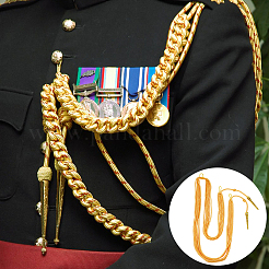 Polyester Fiber Army Shoulder Aiguillette Gold Wire Cord&nbsp;AJEW-WH0475-97A