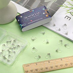 40Pcs 304 Stainless Steel Clip-on Earring Component&nbsp;STAS-SC0005-39P