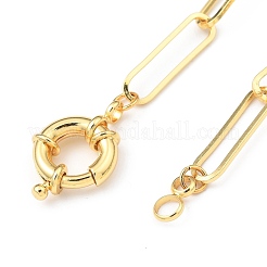 Brass Paperclip Chain Necklaces&nbsp;NJEW-JN03066-01