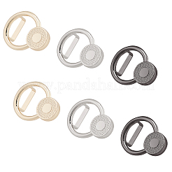 6Pcs 3 Color Alloy Findings&nbsp;PALLOY-WR0001-09