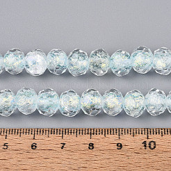 Handmade Foil Lampwork Beads Strands&nbsp;FOIL-T008-09D