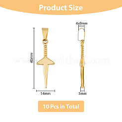 304 Stainless Steel Pendants&nbsp;STAS-UN0047-18