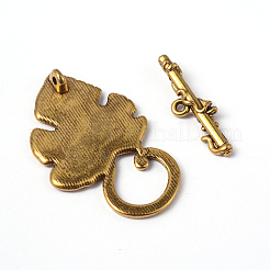 Tibetan Silver Toggle Clasps&nbsp;X-GLF5108Y