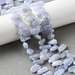 Natural Blue Lace Agate Beads Strands&nbsp;G-J403-03