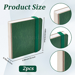 2Pcs Imitation Leather Watercolor Sketchbooks&nbsp;AJEW-SP0004-20