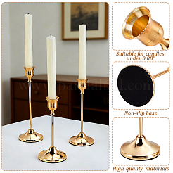 3Pcs 3 Styles Metal Candle Holder Sets&nbsp;DIY-WA0001-37EB