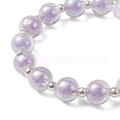 Luminous Acrylic Bear Beaded Stretch Bracelet for Women&nbsp;BJEW-JB09775