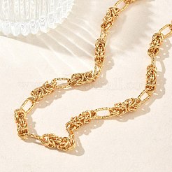 6MM 304 Stainless Steel Byzantine Chain Necklaces for Women&nbsp;NJEW-G201-04G