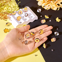 Bee Theme Wooden Stud Earrings&nbsp;WOOD-TA0002-64