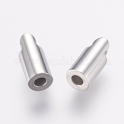 Tarnish Resistant 304 Stainless Steel Magnetic Clasps with Glue-in Ends&nbsp;STAS-E138-01P
