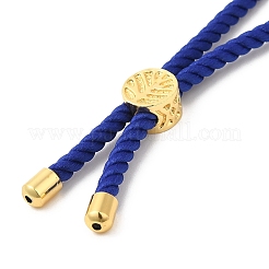 Twisted Nylon Cord Silder Bracelets&nbsp;DIY-B066-03G-05