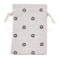 Polycotton(Polyester Cotton) Packing Pouches Drawstring Bags&nbsp;ABAG-T004-10x14-13