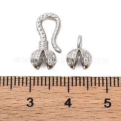Brass Hook and S-Hook Clasps&nbsp;KK-K381-22P