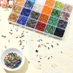 DIY Glass Bugle Beads Bracelets Jewelry Making Kits&nbsp;DIY-YW0010-65
