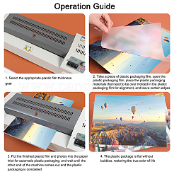 120Pcs 6 Style Plastic Thermal Laminating Pouchs&nbsp;AJEW-PH0004-04