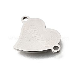 201 Stainless Steel Connector Charms&nbsp;STAS-B143-03H-P