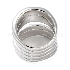 Multi Layer Alloy Wrap Finger Rings for Women&nbsp;RJEW-K277-02P