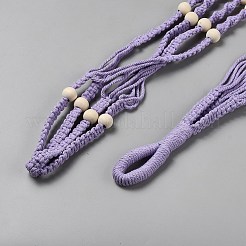 Cotton Crochet Macrame Hanging Planters&nbsp;AJEW-WH20042-17C