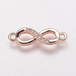 Brass Cubic Zirconia Links&nbsp;KK-P134-57
