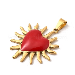 304 Stainless Steel Enamel Pendants&nbsp;STAS-Z158-01G-02