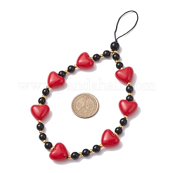 Acrylic Beaded Mobile Straps&nbsp;HJEW-JM01826
