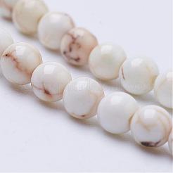 Natural Magnesite Bead Strands&nbsp;G-P286-10-3mm