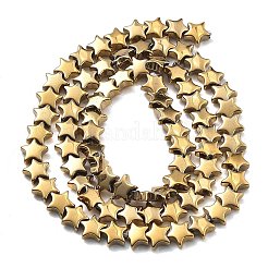 Electroplated Synthetic Non-magnetic Hematite Beads Strands&nbsp;G-B132-D01-01A