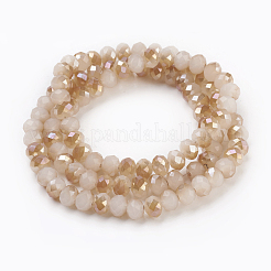 Electroplate Glass Beads Strands&nbsp;GLAA-K027-HR-C04