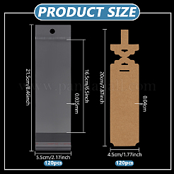 120Pcs Kraft Paper Keychain Display Cards&nbsp;CDIS-FG0001-66