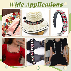 4Pcs 4 Colors Resin Rhinestone Cup Chains&nbsp;RB-NB0001-26