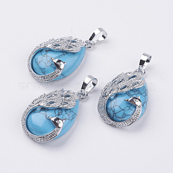 Natural & Synthetic Mixed Stone Pendants&nbsp;G-E442-04